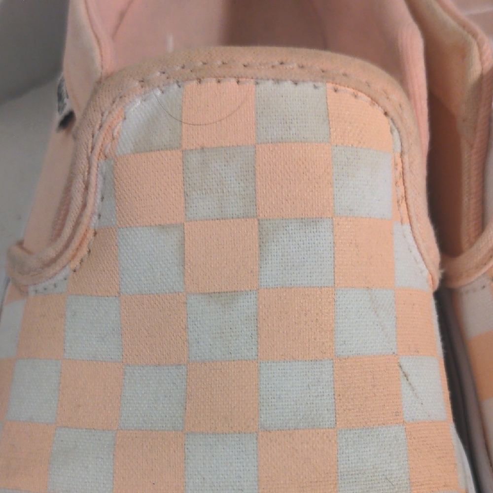 Vans Slip-On Checkerboard in Peach and White - Picture 6 of 8